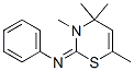 3,4,4,6-Tetramethyl-2-phenylimino-3,4-dihydro-4H-1,3-thiazine 结构式