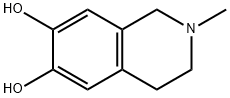 2-methyl-6,7-dihydroxy-1,2,3,4-tetrahydroisoquinoline 结构式