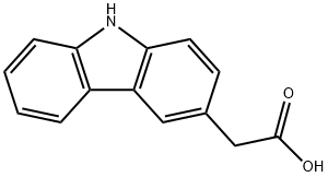 2-(9H-咔唑-3-基)乙酸 结构式