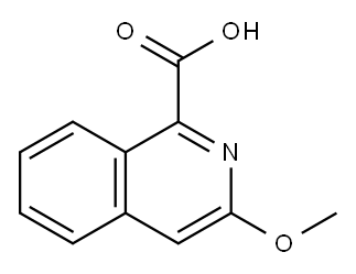 3-甲氧基异喹啉-1-羧酸 结构式