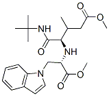 1H-Indole-1-propanoicacid,alpha-[[(1R)-1-[[(1,1-dimethylethyl)amino]carbonyl]-4-methoxy-2-methyl-4-oxobutyl]amino]-,methylester,(alphaS)-(9CI) 结构式