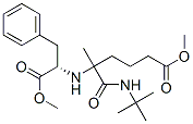 L-Phenylalanine, N-[1-[[(1,1-dimethylethyl)amino]carbonyl]-5-methoxy-1-methyl-5-oxopentyl]-, methyl ester (9CI) 结构式