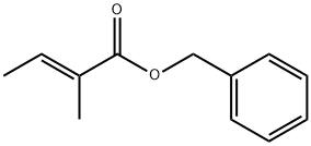 (E)-2-甲基-2-丁烯酸苯甲酯 结构式