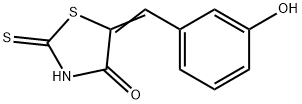 (5E)-5-(3-羟基苯亚甲基)-2-硫代-四氢噻唑-4-酮 结构式