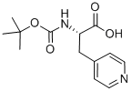 Boc-3-(4-吡啶基)-L-丙氨酸 结构式