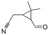 Cyclopropaneacetonitrile, 3-formyl-2,2-dimethyl- (9CI) 结构式