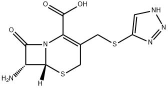 7-氨基-3-(1,2,3-三唑-4-硫代)甲基-头孢环-4-羧酸 结构式