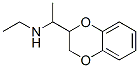 2-(1-Ethylaminoethyl)-1,4-benzodioxane 结构式