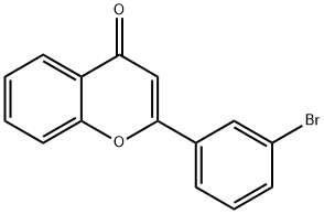 2-(3-BROMOPHENYL)-4H-CHROMEN-4-ONE 结构式