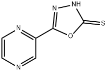 5-pyrazinyl-1,3,4-oxadiazole-2-thione 结构式