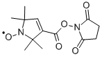 2,2,5,5-四甲基-3-吡咯啉-1-氧基-3-羧酸正羟基琥珀酰亚胺酯 结构式