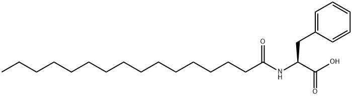 N-十六碳酰基-L-苯丙氨酸 结构式