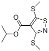 3,5-Bis(methylthio)-4-isothiazolecarboxylic acid isopropyl ester 结构式