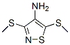 3,5-Bis(methylthio)-4-isothiazolamine 结构式