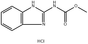 methyl 1H-benzimidazol-2-ylcarbamate monohydrochloride 结构式