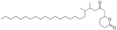 Tetrahydro-6-(4,5-dimethyl-2-oxotricosyl)-2H-pyran-2-one 结构式