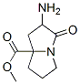 1H-Pyrrolizine-7a(5H)-carboxylicacid,2-aminotetrahydro-3-oxo-,methylester, 结构式