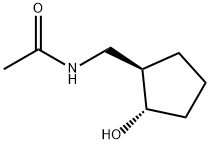 Acetamide, N-[[(1R,2S)-2-hydroxycyclopentyl]methyl]- (9CI) 结构式