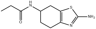 2-氨基-4,5,6,7-四氢-6-(丙酰氨基)苯并噻唑 结构式