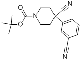 1-BOC-4-CYANO-4-(3-CYANOPHENYL)-PIPERIDINE 结构式