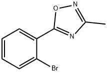 5-(2-BROMOPHENYL)-3-METHYL-1,2,4-OXADIAZOLE 结构式