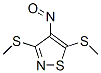 3,5-Bis(methylthio)-4-nitrosoisothiazole 结构式