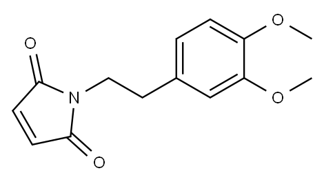 1-[2-(3,4-二甲氧基苯基)乙基]-2,5-二氢-1H-吡咯-2,5-二酮 结构式