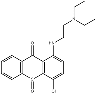 1-[[2-(Diethylamino)ethyl]amino]-4-hydroxy-9H-thioxanthen-9-one 10-oxide 结构式