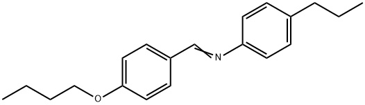 p-丁氧基苄烯-p-丙基苯胺 结构式