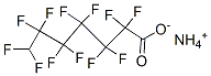 ammonium 2,2,3,3,4,4,5,5,6,6,7,7-dodecafluoroheptanoate 结构式