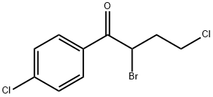 4-氯-2-溴-对氯苯-丁酮 结构式