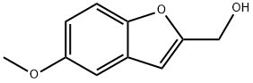 (5-甲氧基苯并呋喃-2-基)甲醇 结构式