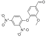 4-(2,4-二硝基苯氧基)-3-甲氧基苯甲醛 结构式