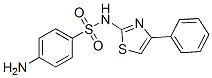 4-amino-N-(4-phenyl-1,3-thiazol-2-yl)benzenesulfonamide 结构式