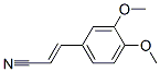 (E)-3-(3,4-dimethoxyphenyl)acrylonitrile 结构式