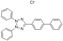 2,3-DIPHENYL-5-(P-DIPHENYL)TETRAZOLIUM CHLORIDE 结构式