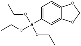 3,4-亚甲基二氧苯基三乙氧基硅烷 结构式