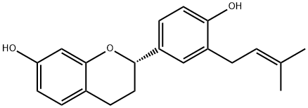 7,4'-二羟基-3'-异戊烯基黄烷 结构式