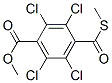 2,3,5,6-Tetrachloro-4-(methylthio)carbonylbenzenecarboxylic acid methyl ester 结构式