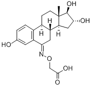 6-KETOESTRIOL 6-(O-CARBOXYMETHYL)OXIME 结构式