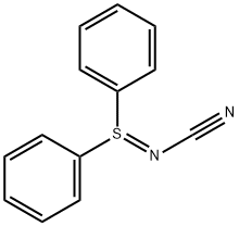 N-Cyano-S,S-diphenylsulfimine 结构式