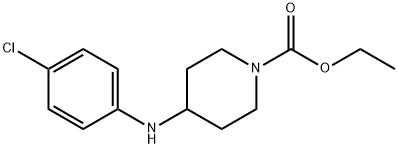 ethyl 4-[(4-chlorophenyl)amino]piperidine-1-carboxylate  结构式