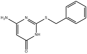 2-苄硫基-4-氨基-6-羟基嘧啶 结构式