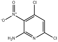 4,6-二氯-3-硝基-2-吡啶胺 结构式
