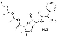 盐酸巴氨西林 结构式