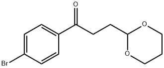 1-(4-溴苯基)-3-(1,3-二噁烷-2-基)丙-1-酮 结构式