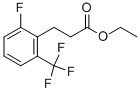 3-(2-FLUORO-6-TRIFLUOROMETHYL-PHENYL)-PROPIONIC ACID ETHYL ESTER 结构式