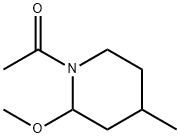 Piperidine, 1-acetyl-2-methoxy-4-methyl- (9CI) 结构式