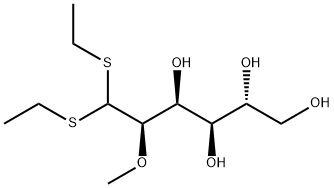 2-O-Methyl-D-glucose diethyl dithioacetal 结构式