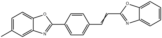 2-[4-[2-(benzoxazol-2-yl)vinyl]phenyl]-5-methylbenzoxazole  结构式